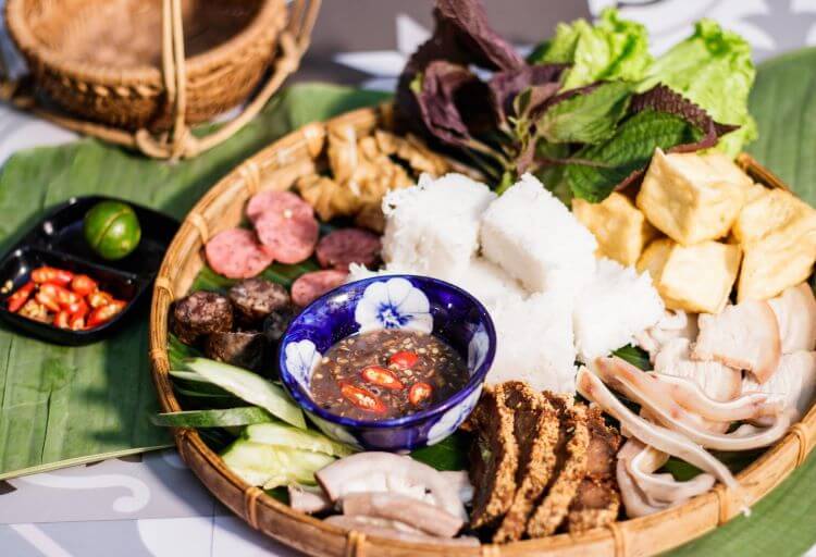 Bún đậu mắn tôm